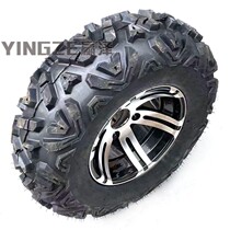 Modified four-wheeled ATV go-kart motorcycle front 25X8-12 25X10-12 inch A word tire aluminum wheels