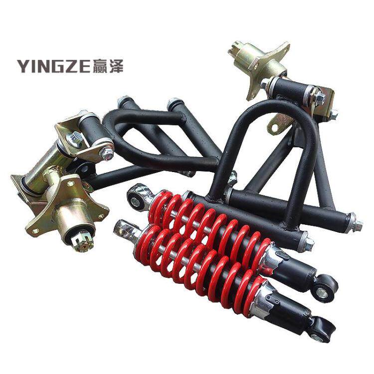 Self-made modified four-wheel kart front axle suspension ATV accessories rocker arm horn steering knuckle flange hub seat