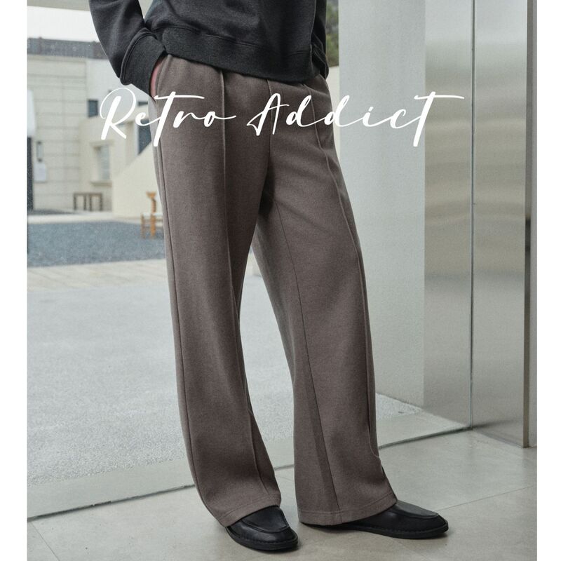 Retro Addict Jeni's Modified Casual Pants, Wool Blend Lining, Fully Hemmed, Visible Stitching Casual Pants