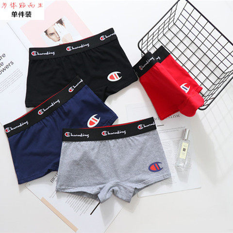 Cartoon large size ladies neutral boxer les handsome T underwear cotton sports large size tt wide-brimmed boxer briefs