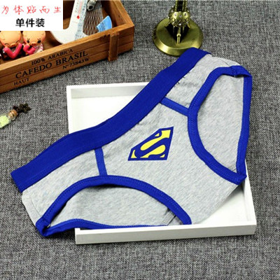 Cotton cartoon superman triangle les neutral women's handsome T underwear wide side large size student underwear tt women's underwear