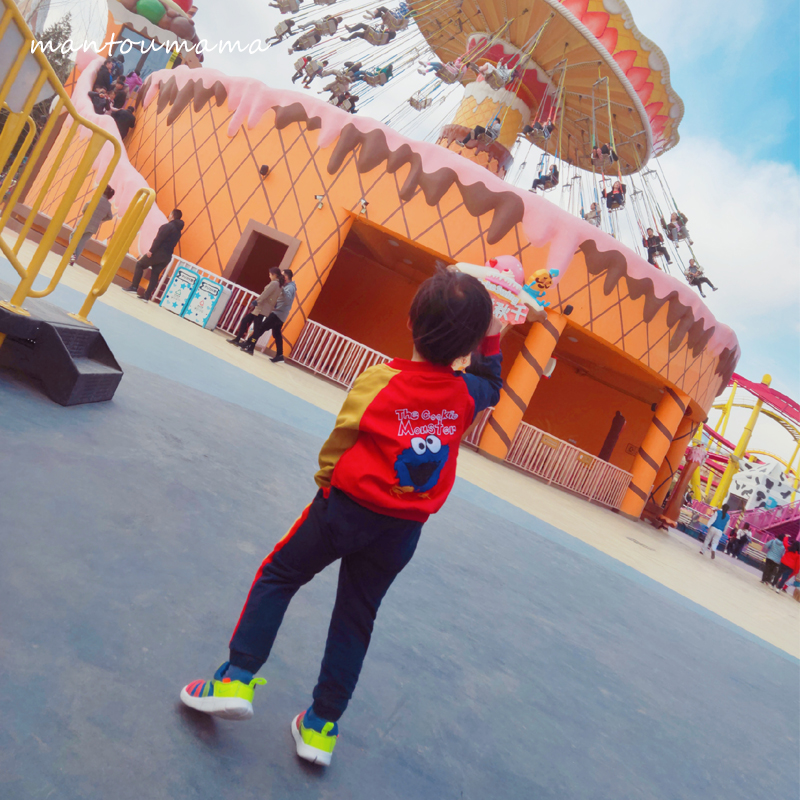 Spring baby's beautiful outing outfit ~ Sesame Street contrast stitching jacket