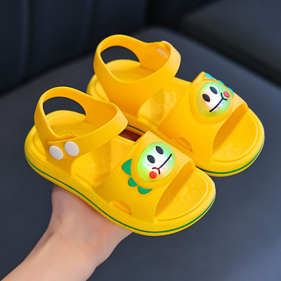 Children's Sandals Summer New Style Cartoon Lightweight Cute Non-Slip Soft-Soled Indoor Baby Beach Sandals for Boys and Girls — 4