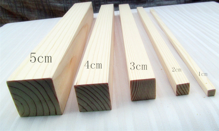 New Zealand pine sassafras pine solid wood strip wood square model material square flat strip indoor screen solid wood board size custom
