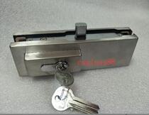 Glass door 10-12mm glass floor lock frameless glass door lock clamp up and down clamp ground Spring door ground Lock