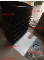 Glass door floor spring stainless steel panel decorative cover rose floor box cement box replacement