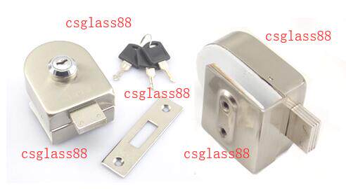 Glass door frameless lock glass door lock glass lock single door bolt lock drill-free glass bolt ground bolt seat lock