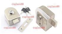 Glass door frameless lock glass door lock glass lock single door latch lock free of hole glass latch ground bolt ground Lock