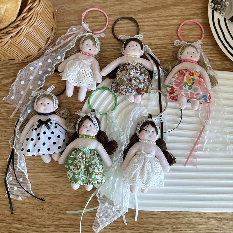 Korean Dongdaemun Cute Doll Bag Pendant Keychain Ornament Decoration Accessory Fashionable and Stylish