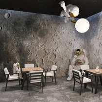 Industrial Wind Rugged Surface Lunar wall Wall Panel Mesh Red Shop Decoration Buckle Plate Wall Milk Tea Shop Integrated Wall Board KTV