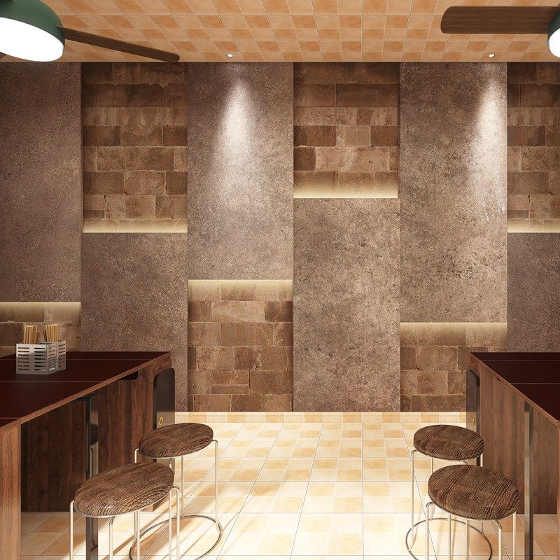 Solid Cement Brick Wall Protection Wall Panel Retro Bar KTV Trim Integrated Wall Panel Loft Industrial Wind Buttonboard Dining Room