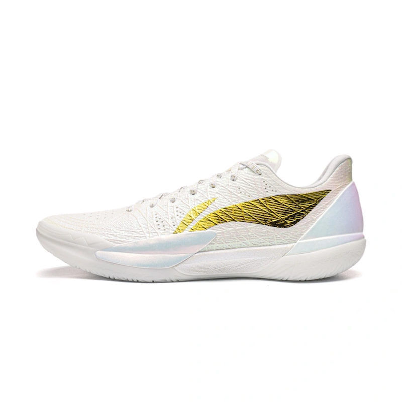 Li-Ning Gamma 2 White Obsidian Carbon Core Ultra System Low-Top Cushioning Wear-Resistant Practical Basketball Shoes Abav033-19