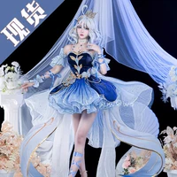 Костюм для косплея Genshin Impact Cos Cos Clothing Fontaine Water God Funinga Cos Cos Cos Costume Cosplay Costume