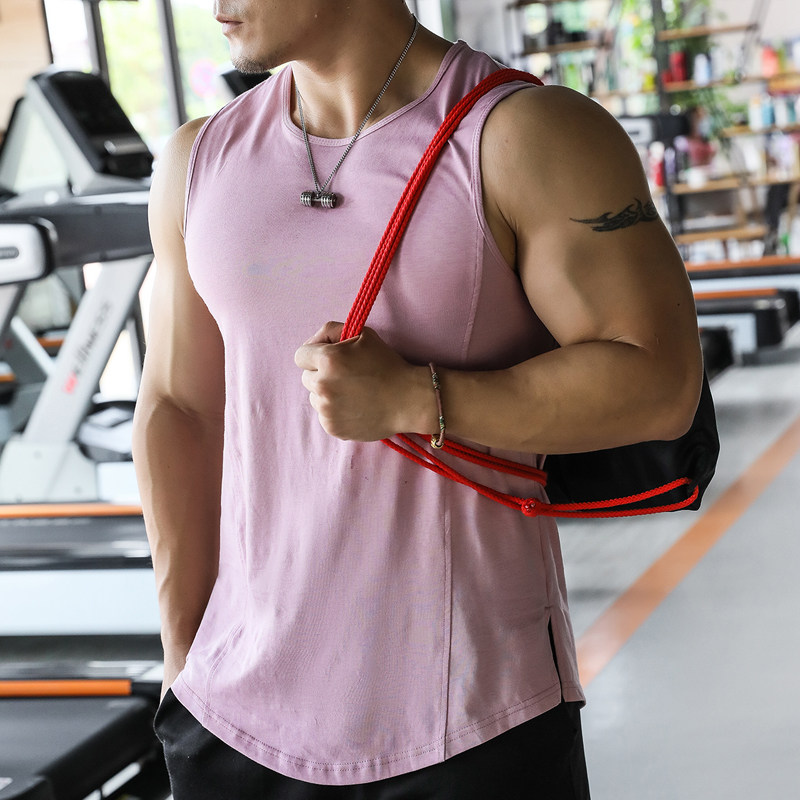 Fitness vest men's summer sports loose sleeveless quick-drying waistcoat muscle training high-speed running basketball shirt