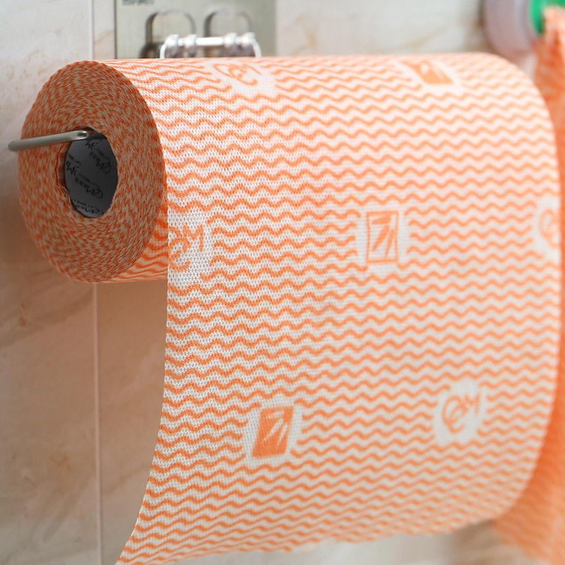 Kaka Ma kitchen disposable rag dish cloth Cleaning towel Non-stick oil Bamboo fiber tablecloth Absorbent dish cloth