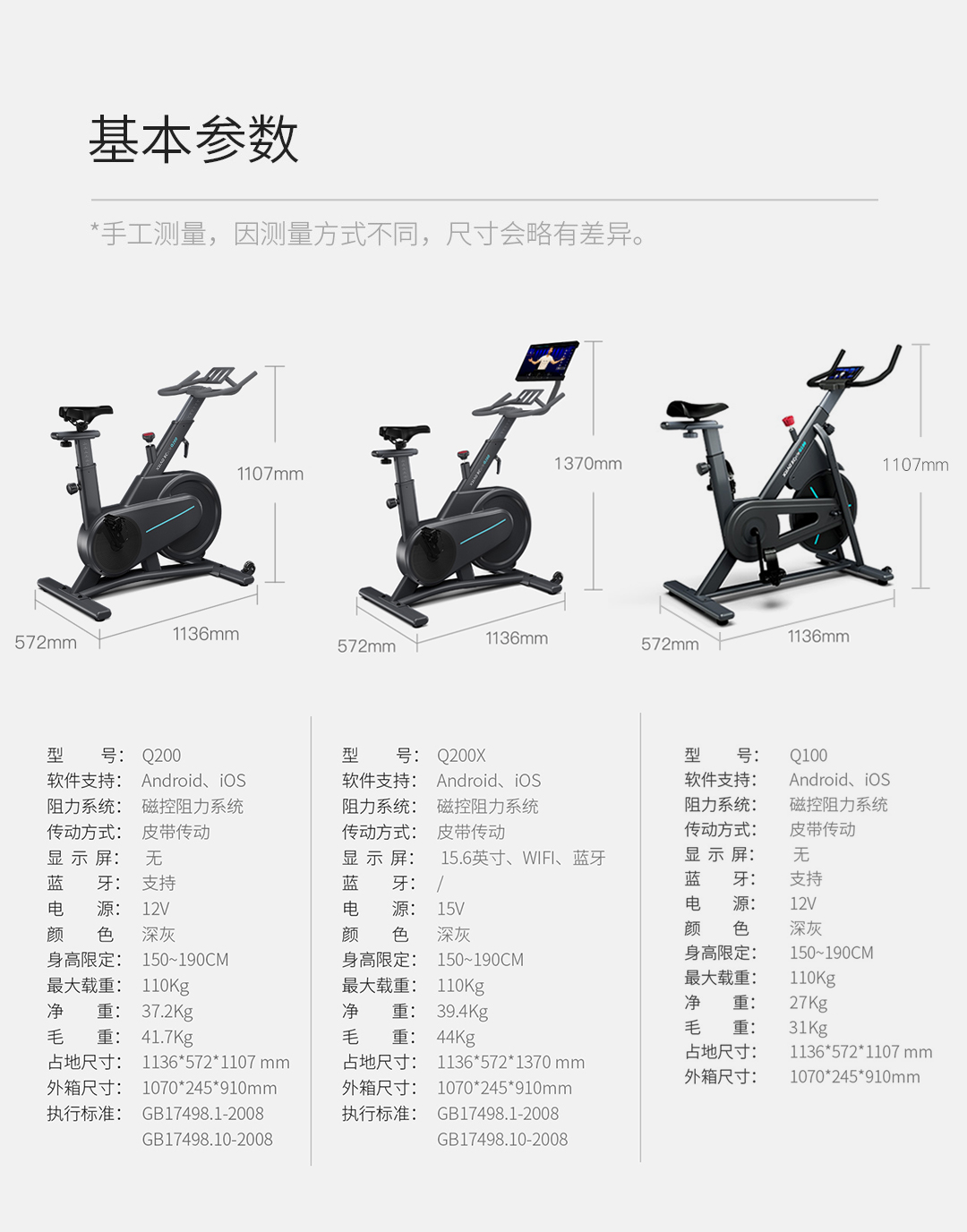 小米生态链 小乔 Q200 家用动感单车 私教指导减肥健身 图17