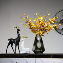 Modern light luxury ceramic vase decoration TV cabinet Model room tea room creative home decoration New Chinese decoration