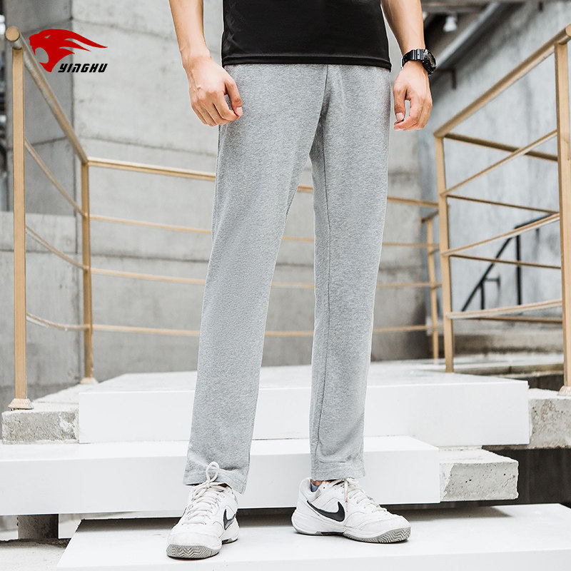 Sports pants men's new spring small feet closed loose pants running straight casual pants men's training tide