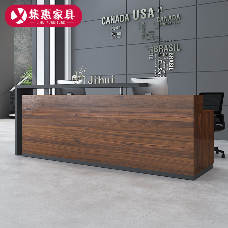 Company Reception Desk Modern Brief Office Front Desk Service Desk Service Bar Hotel Cashier Counter Office Furniture Innate