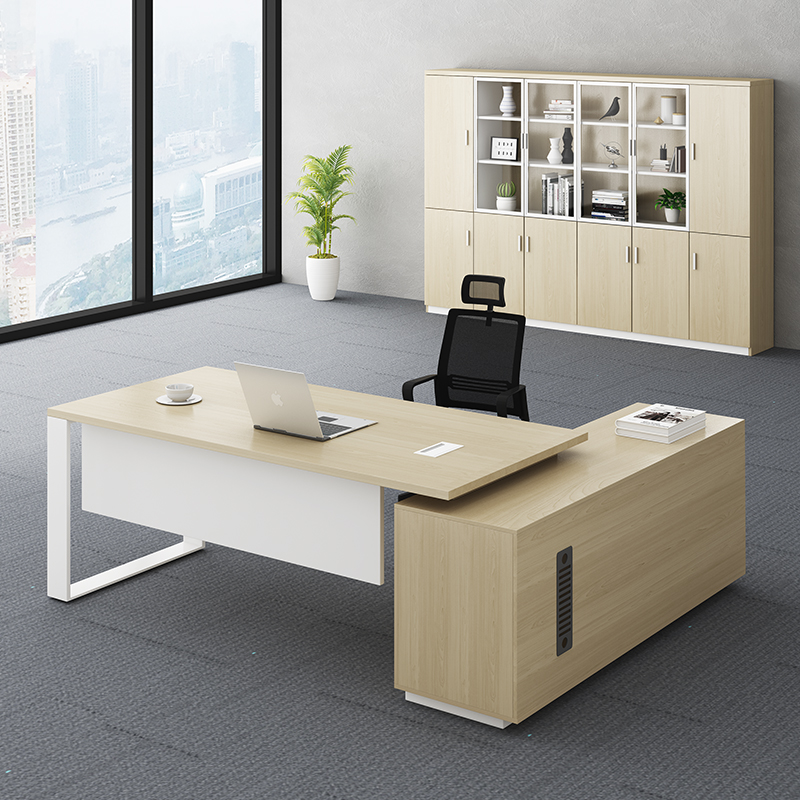 Manager desk simple modern boss desk chair combination president desk large shift desk office single supervisor desk