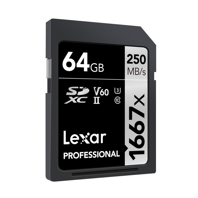 Lexar reksha SD64G 1677X 250M S UHS-II U3 high speed 4KA7R3 memory card A7M3