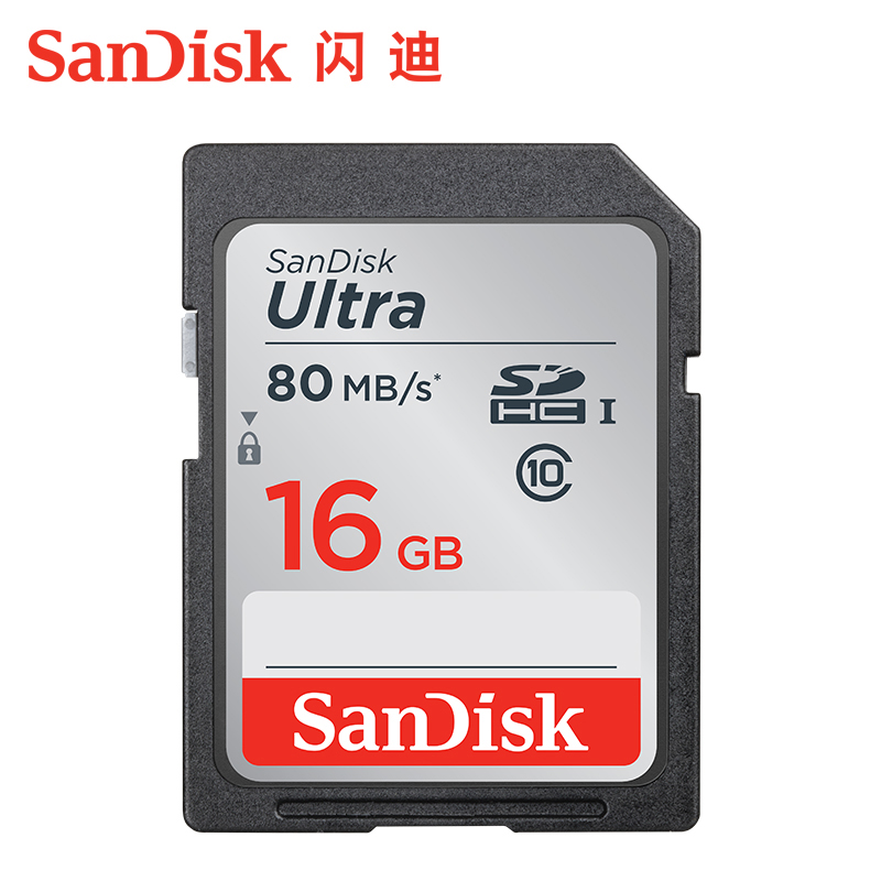 SanDiskSanDisksd card 16g digital single eye camera memory card class10 SDHC camera card 80M S