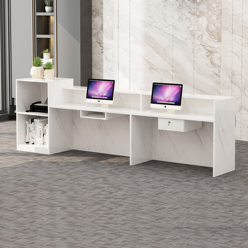 Cashier counter bar front desk reception desk simple modern Li Hu shop milk tea shop supermarket office counter paint corner