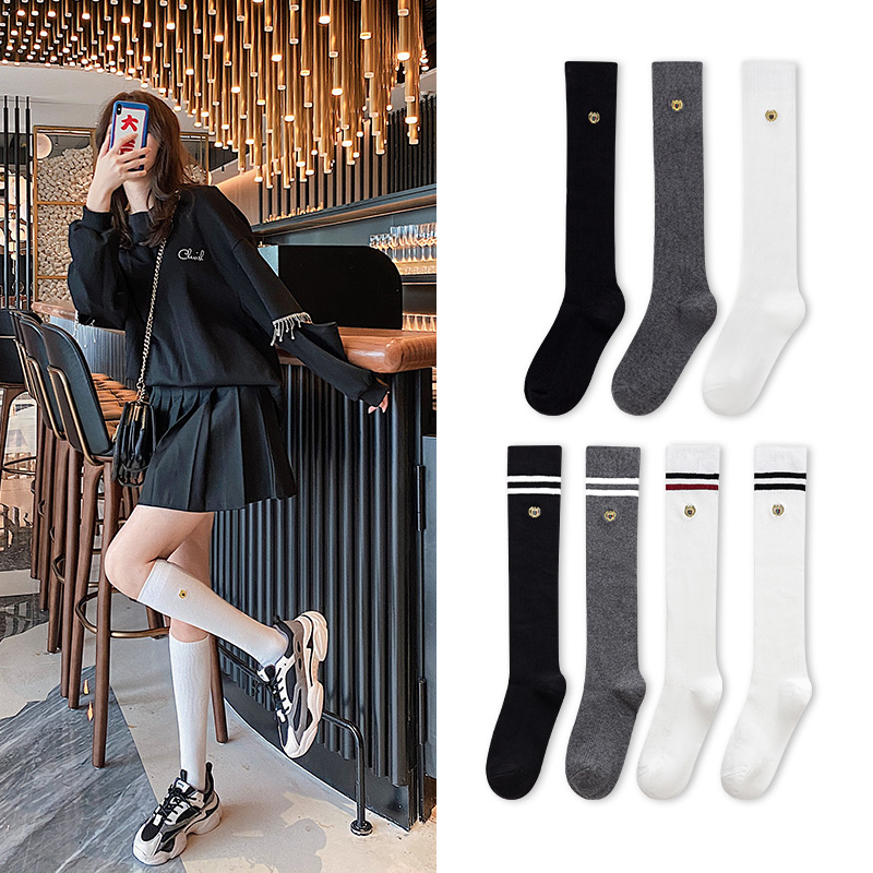 Long socks female boomer calf socks female Chains net Red Sox children Superfire JK Sox Children's stockings Socks Female Tide long cylinder spring autumn