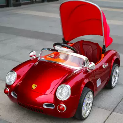 Baby children electric car four-wheel 1-3 years old baby, male and child remote control toy car can sit on human battery baby carriage