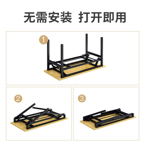 Длинная полоса складное стол простые обеденный стол мебель простой аренда Дом может сложить маленький стол прямоугольный компьютерный столик для тренировочного стола