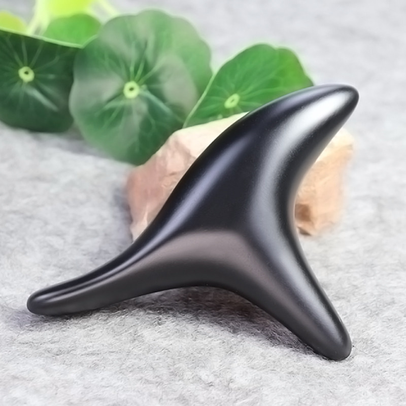 Stone needle triangle sparrow massager point pressure acupoint massage cone plantar acupoint massage stick foot therapy stick universal