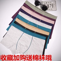 Một mảnh duy nhất nam cotton mỏng phần quần lót boyshort nam sinh viên thoáng khí mùa hè bốn góc đầu thủy triều quần sịp nam muji