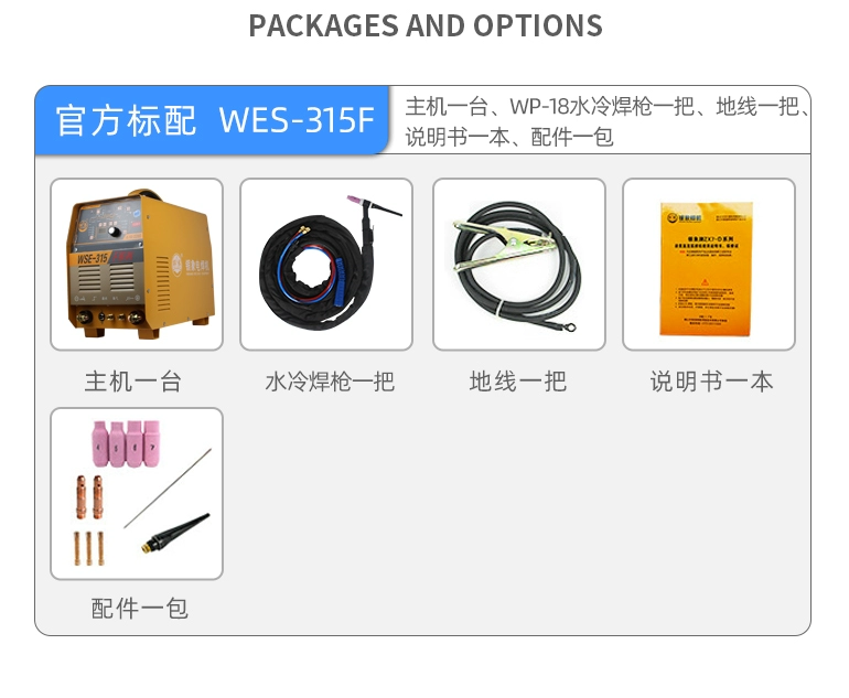 Silver Elephant WSE-250F biến tần AC và DC xung máy hàn hồ quang argon 220v đa chức năng máy hàn hồ quang AC và DC kép máy hàn tig mini