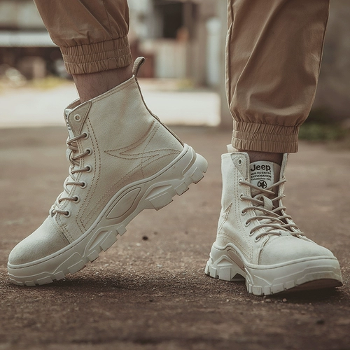 Jeep, Martens, джип, высокие трендовые универсальные сапоги в английском стиле, дышащие ботинки для отдыха