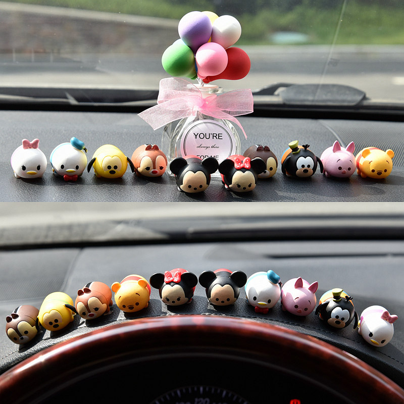 Car fittings cute mouse car decoration cartoon decoration instrument vehicle decoration small swing parts car accessories