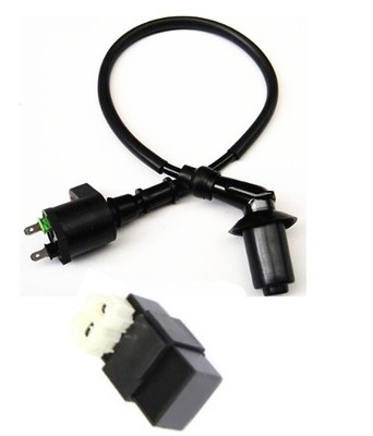 High Pressure Package + AC Igniterpedal Women's wear motorcycle moped GY6 heroic 125-150 communication direct Igniter High pressure bag spark plug