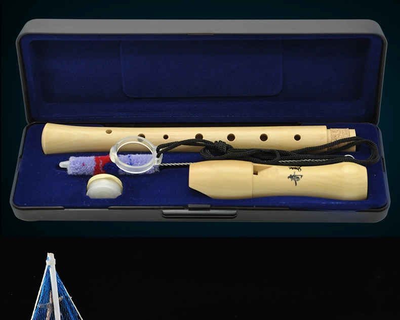 Chimei clarinet 8 lỗ Tiếng Đức cao vút tám tiếng sáo toàn gỗ trẻ em học sinh mới bắt đầu lớp học nhạc cụ - Nhạc cụ phương Tây kèn tàu