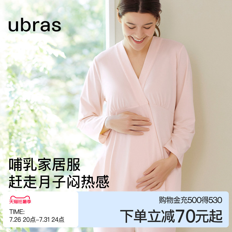 Ubras Maternity Loungewear | Maternity Pajamas Set, Pregnancy and Postpartum Nursing Pajamas, Spring and Summer Confinement Clothes