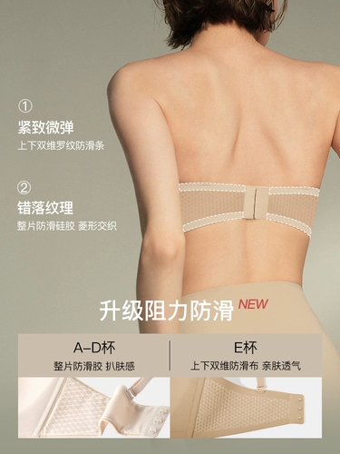 Нескользящое нижнее белье, топ без лямок, невидимый бюстгальтер пуш-ап, бюстгальтер-топ, красивая спина