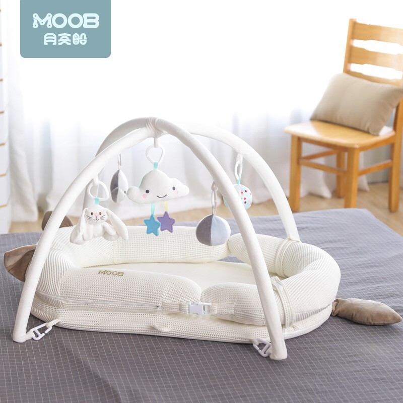 Portable crib middle bed multi-pressure movable baby bed bed in bed newborn baby games uterine bed