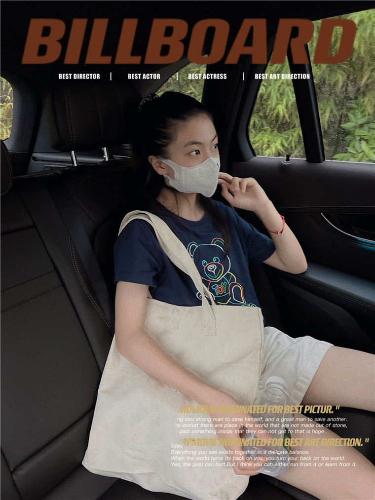  Heavy work color imported machine embroidered cartoon bear Tsai Tibetan short sleeve T-shirt-Taobao