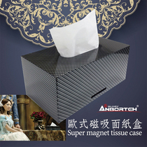 Car magnetic surface paper tissue box hanging roof magnetic magnet car paper box hanging creative home