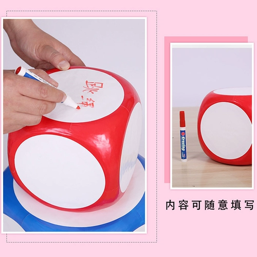 Безопасные безвредные игральные кости из пены, развлекательный игровой реквизит, игрушка, стирай и пиши, обучение, большой размер