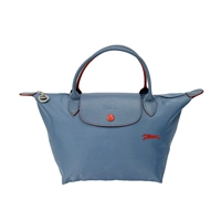 Вышитая лошадь маленькая короткая ручка светло -голубая (смог синий)