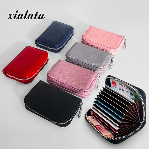 Картхолдер, милая сумка через плечо, вместительный и большой маленький кожаный короткий кошелек, Южная Корея, из натуральной кожи