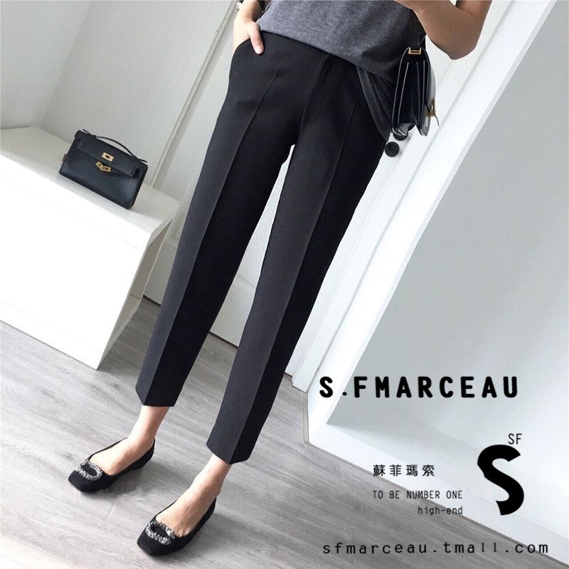 Pregnant Woman Summer Fashion Fashion Casual New Beating Bottom Suit Long Pants Spring Autumn Slim Fit Outside Wearing Loose 90% Straight Drum Pants