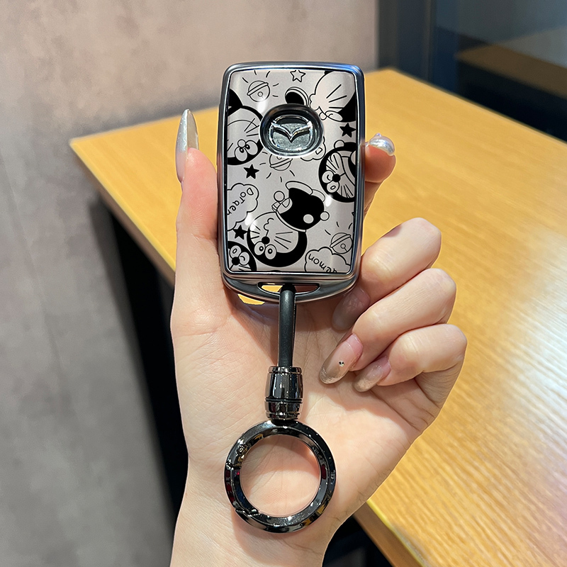 Suitable for Mazda 3 Axela Key Cover Cx5 Cx4 Old Model Mazda 6 Six Mazda Three-Star Cx50 Cx30 Cx8 Suitable for Mazda 3 Axela Key Cover Cx5 Cx4 Old Model Mazda 6 Six Mazda Three-Star Cx50 Cx30 Cx8