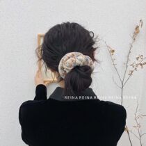 South Koreas Dongdaemun LEINA Korean striped color net red ins retro hair accessories hair ring hair rope head rope female