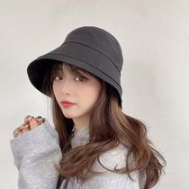 2021 spring and summer new Korean Dongdaemun hat simple temperament all-match pressure line big brim sunshade fisherman hat women