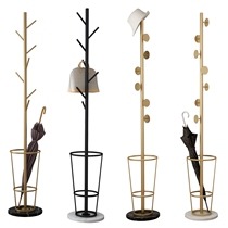 Umbrella household multifunctional coat and hat hotel shopping mall hall storage rack Nordic style light luxury creative